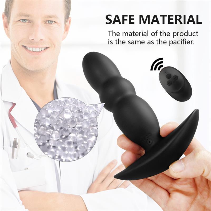 Dual Motor Vibrator Remote Control Anal Plug Butt Plug Anal