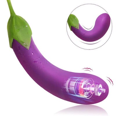 Eggplant Vibrator G-spot Vagina Stimulator Female Masturbato