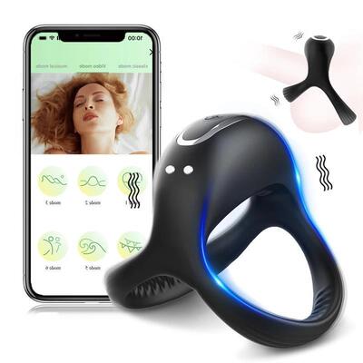 APP Bluetooth Male Penis Vibrator Cockring Cock ring for Men