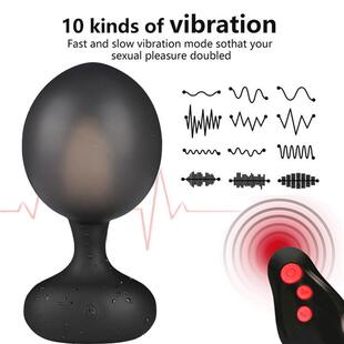 Erotic Butt Plug Anal Beads Vibrator Vibrating Prostate Mass