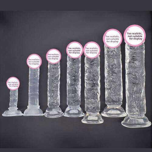 Crystal Phallus Egg-free Straight Phallus Sucker Male Root F
