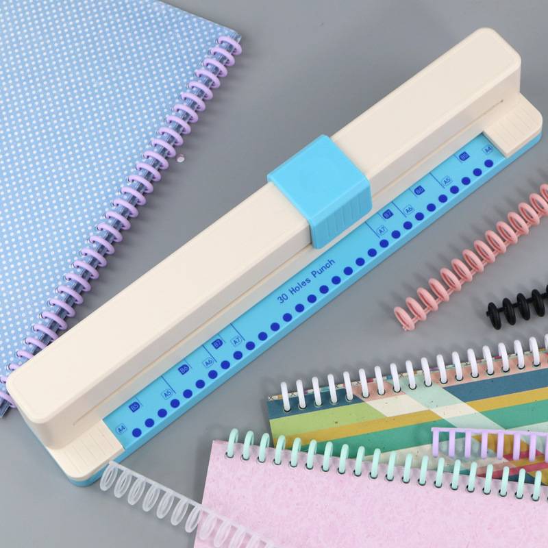 卡美 30孔打孔机A4/B5/A5/B6/A6/B7/A7纸手推式活页多孔打孔器