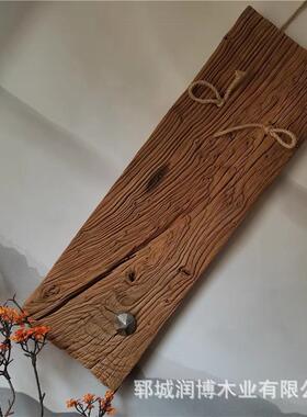 老木门板实阳茶木旧木板风化纹理榆复古怀旧桌茶台KNW台桌子