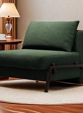 可折叠多功两用沙发床灯室芯绒单人小户KHS双能型客厅书房人办公