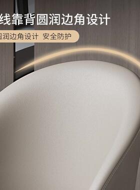 FS1式餐意椅用28916现代简约轻奢设计师家款饭桌款皮革凳子洽谈桌