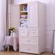 儿童衣易柜欧式 16041简双开门宝储物宝衣柜橱家用衣塑料抽屉式 收
