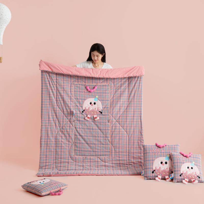 手提款曲奇列全棉抱LN-手提枕被枕2205新款系抱毯子二合一抱枕被,居家布艺,抱枕被,淘宝优惠券,粉丝福利购,淘宝优惠卷