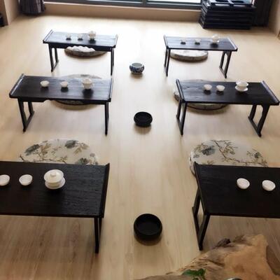 田简约茶CDL桌组合矮桌小茶几折叠小桌子榻榻园米桌脑实木飘窗电