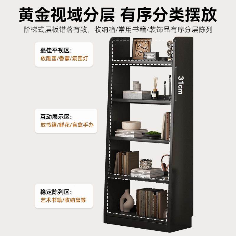 梯形书架落地置物架客厅柜实木芯中古展示WCB方多层纳架不占地收,标准件/零部件/工业耗材,车间地垫,淘宝优惠券,粉丝福利购,淘宝优惠卷