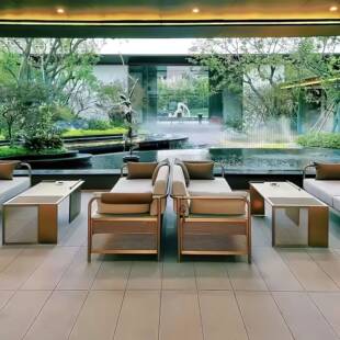 外锈钢沙发不庭院园项目酒店售楼部防水林户防晒EXG家具露台露天