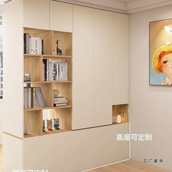 卧室一双面开床尾隔断衣柜家用门卧室实F99T976S木互不干扰房变两