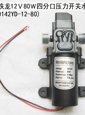 3YV5微型直流隔膜泵家压用吸12V80W自增YVW电泵车载24洗车高压智V