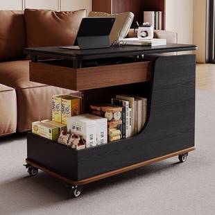 SXG升降沙发几边柜可移动边桌茶几推几拉边几侧边柜床头小桌子角