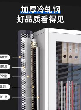 钢制办公室铁皮锁文柜财务资VRF料档件案柜带柜凭证柜抽屉矮储物