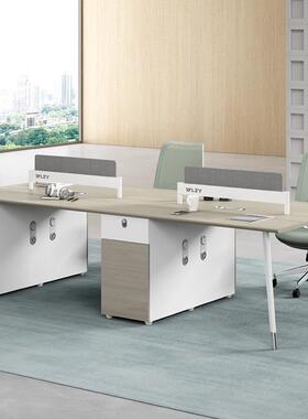 务卡办公桌椅组员工工位桌子座财办公室4BKA合四6人位屏风职员办