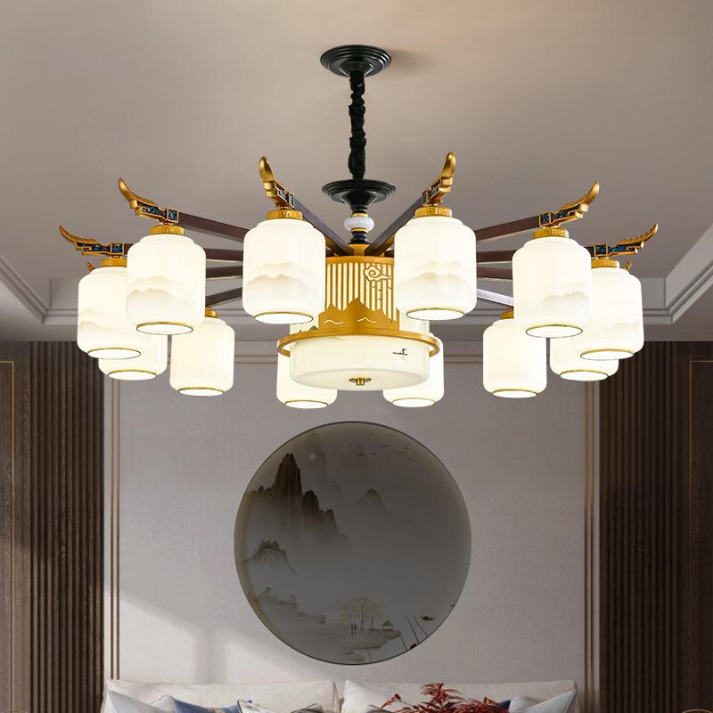 中式吊灯灯客厅灯具SNY大气餐厅店卧室LED护眼自建房酒包间饭店灯