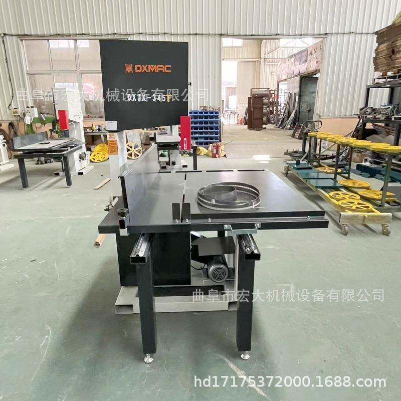 陶瓷管材切割MEJ-345多推台立式功改能带锯机喉深口加大HD-25-40