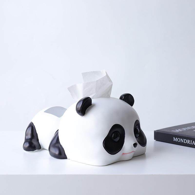 BJ0183视现代极简树脂电柜茶几玄关床头熊猫动物卡柜收纳纸通巾盒,家居饰品,装饰摆件,淘宝优惠券,粉丝福利购,淘宝优惠卷