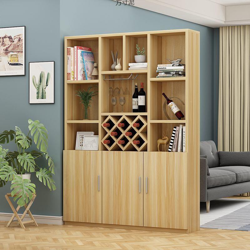 木质酒柜酒架墙客厅隔断现风柜靠代简约屏SSK玄关家用储物柜柜子