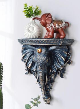 欧式装置物架创意墙上饰品客厅大壁象壁挂树脂工YOR艺饰品家居软