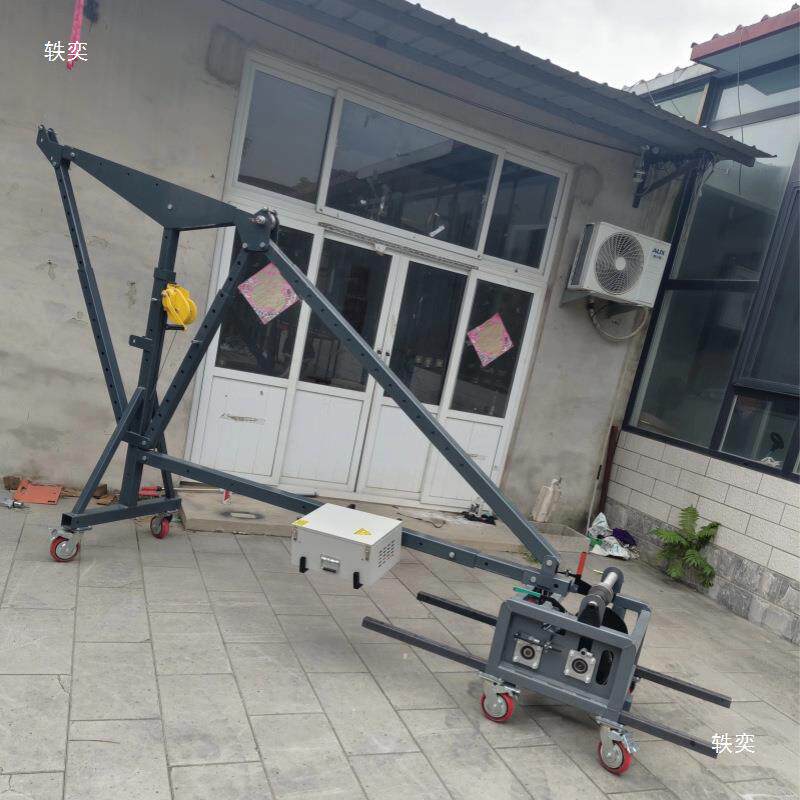 室内外移动直臂吊机门机窗重玻璃吊用无品牌/小家型高空窗户升降
