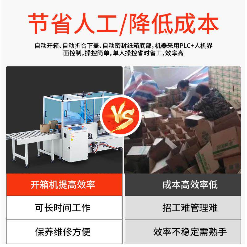 机全自动带折盖10云封箱递成MAM型打包号仓胶储快物流流水线快速1
