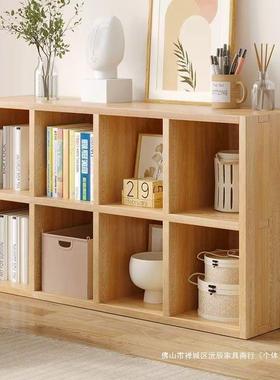 全木实书架地置落物架幼园书包柜家儿用IGC矮书柜靠墙收纳柜置物