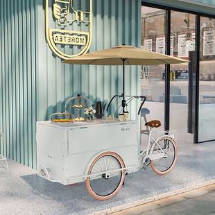 夜摆摊推83车夜市售倒骑驴三轮餐车美食流动小可吃市摊位车骑行货