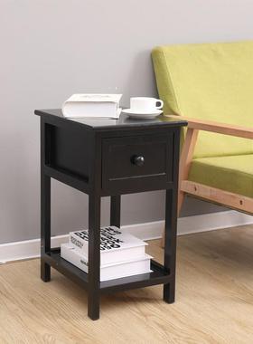 N530cm置物架简约现床桌卧室小型柜简易代床子头柜家用边YDX实木