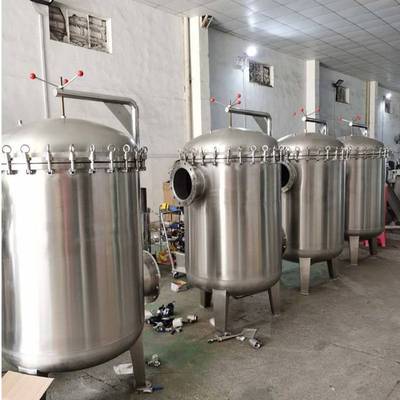 不锈钢袋式过滤器 304/316 /2205布袋式废水处理配套设备源头工厂