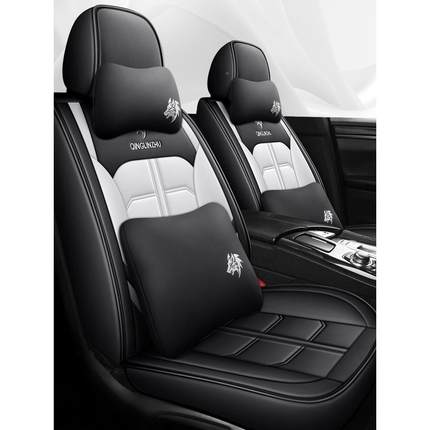 汽坐座垫四季通VTT座垫小车内五件套亚麻车套冰丝全包围座用椅套