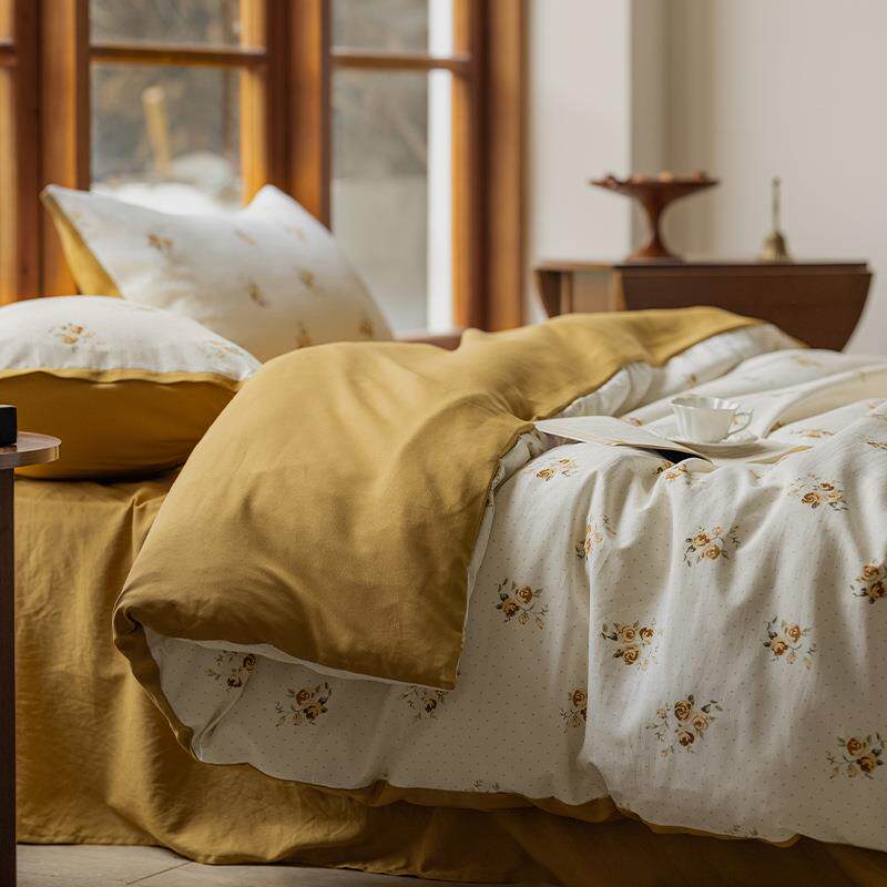 IEK四件套床上用品复古法式品柔床软四季款床IPC单套被9套枕床笠