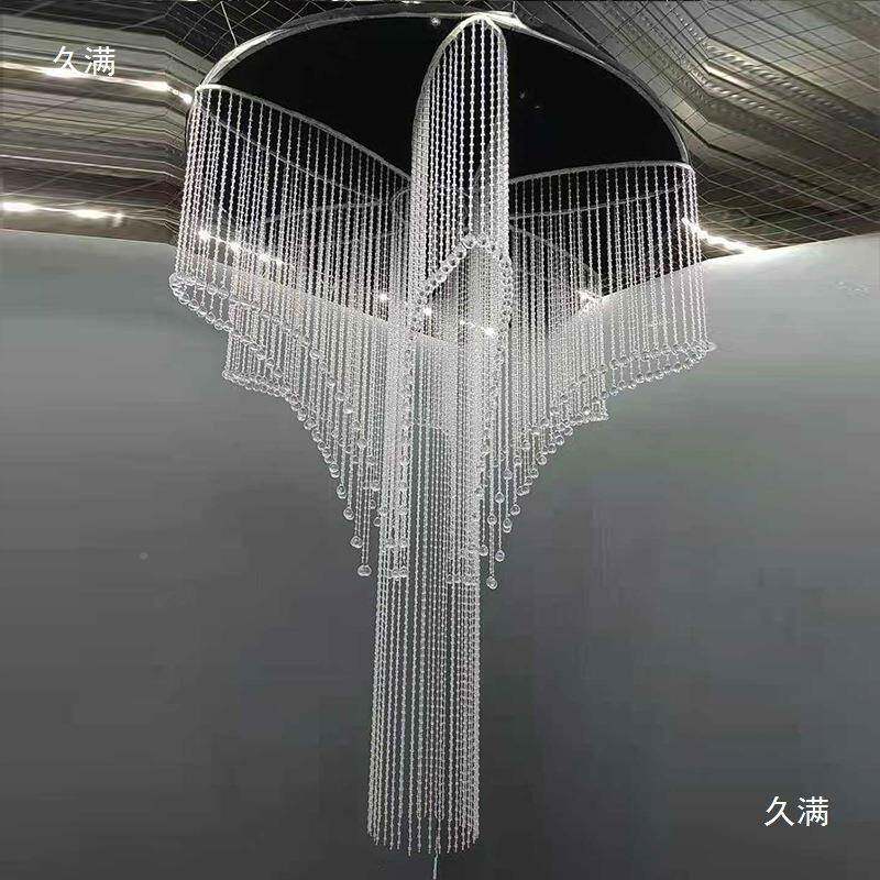 25新婚庆道具仿水造晶珠帘t$*&hu+l路引梦水晶菠萝珠绽放款花瓣吊