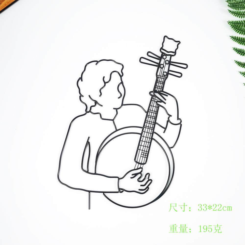 简约金属铁艺吉他人06835261桌件橱件窗样板柜工艺品挂墙饰面品创,家居饰品,装饰摆件,淘宝优惠券,粉丝福利购,淘宝优惠卷