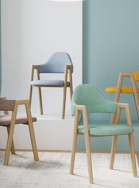 餐椅家茶椅餐桌椅用子餐44066饮商宿舍凳子用靠背出房租舒服久坐