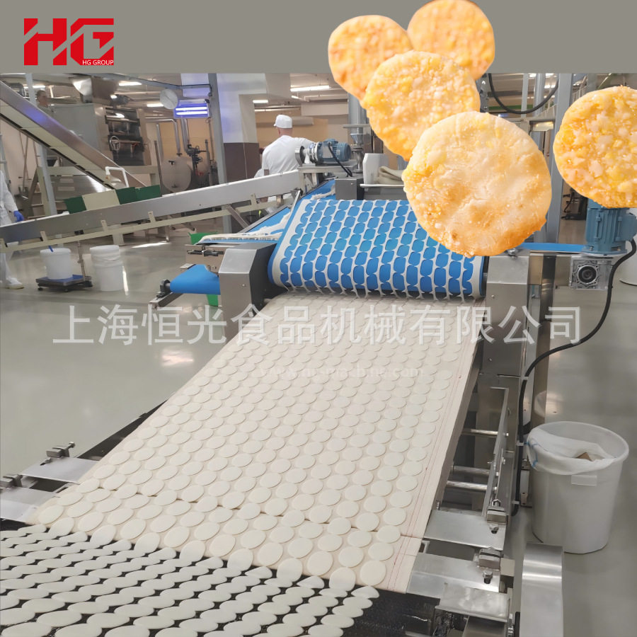 HG雪米饼仙贝自动设备线 小企业创业 上海恒光非油炸