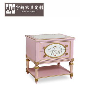 福溢家公居FOO欧KYIK式粉红色主床卧HSI室软粉包床双人床女孩子色