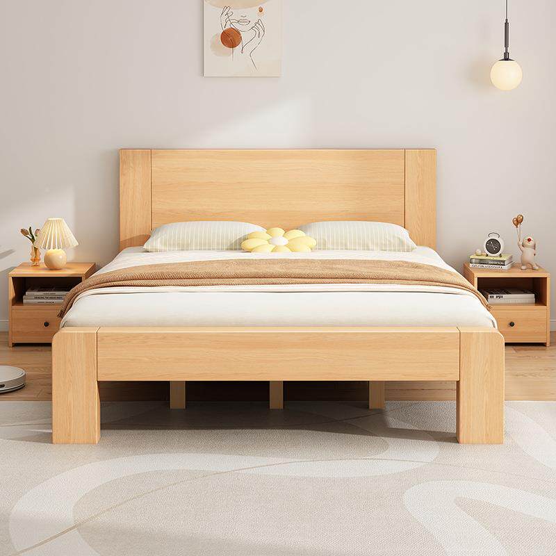 代双M*室实木床人床GBE架1.58米床简约现1米2单人床出租房家用卧