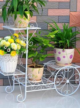 花架铁艺欧式厅多层室花架客阳台落地花架子地花面绿萝BBO吊内兰