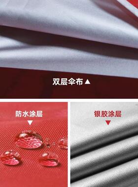 遮阳伞摆太阳伞大型庭外FUO院伞加摊厚大伞商用雨伞大号四方户伞