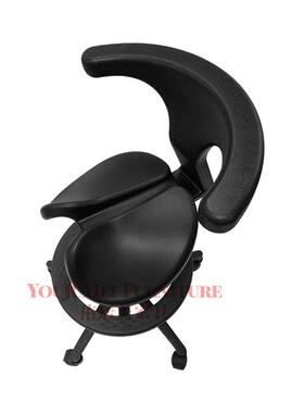 马鞍瓣式PU凳双带靠背椅牙医升降电椅护腰人椅YJM-120体工学办公