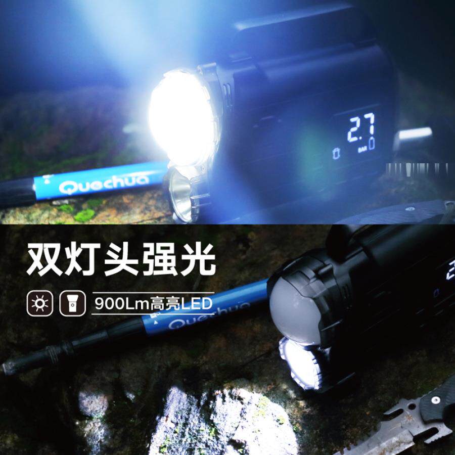超大手电境爆12V汽185车应跨泵急启动电源带款充气带自动胎压计