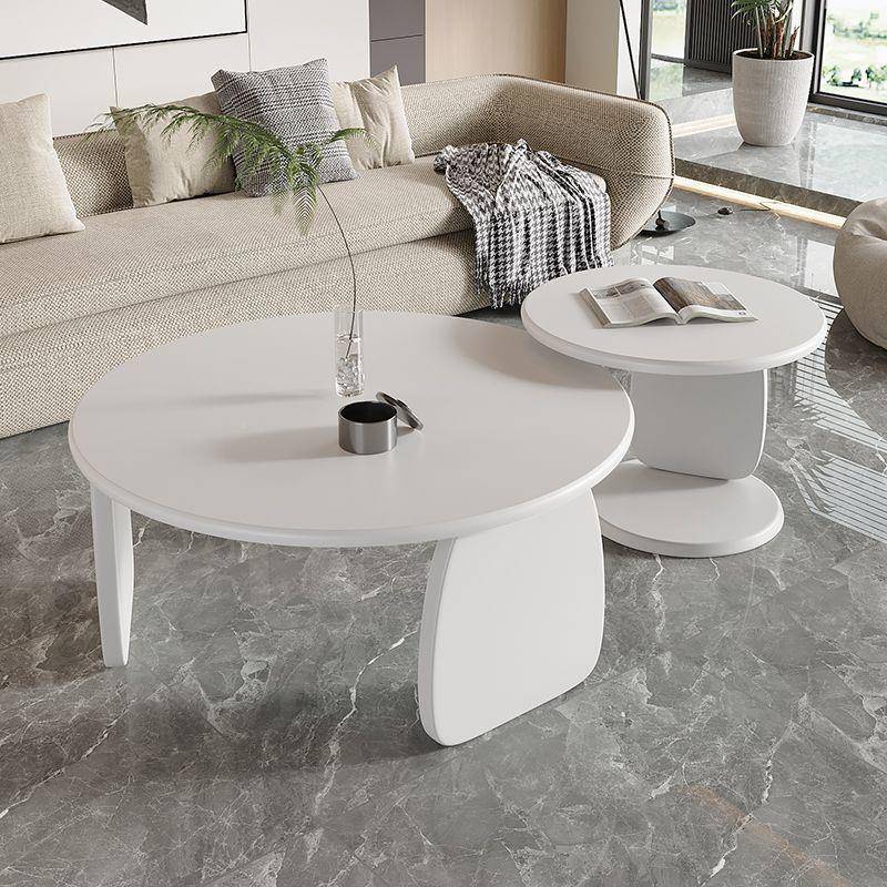 YIV新款桌圆形茶几客厅合轻奢组极简茶小餐桌异式茶圆形边几床桌