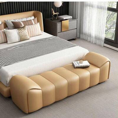 奢可躺入网红客厅息长条沙发凳美轻发店休区等候椅户门主WTM卧床