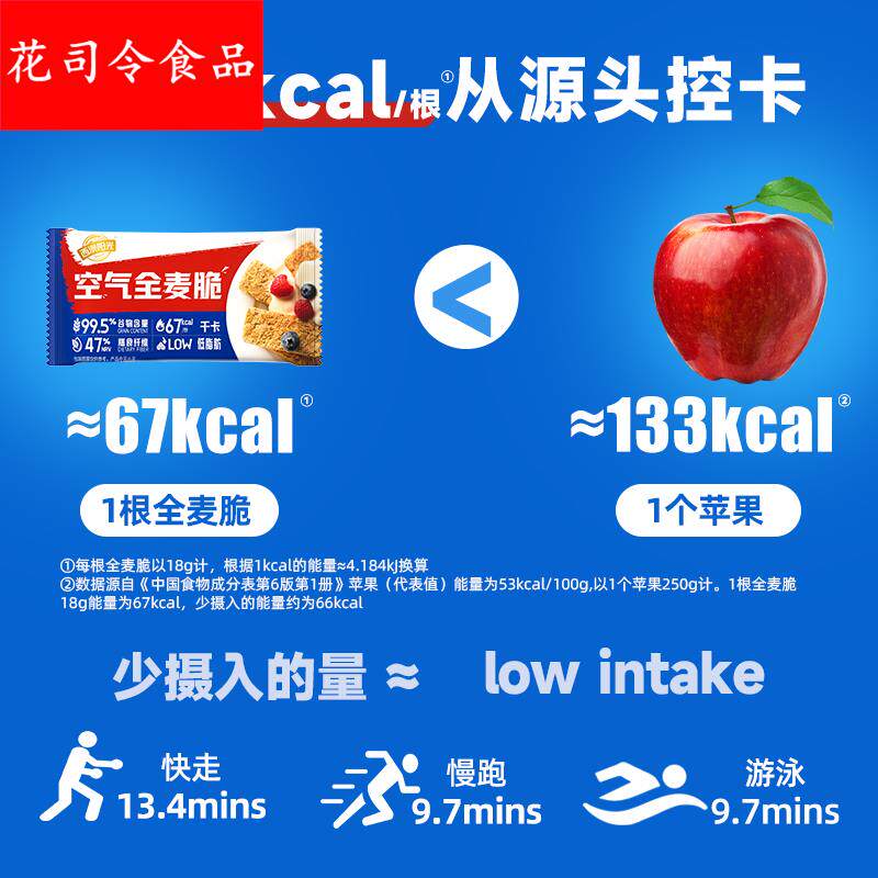 西麦燕麦片空气全麦脆块独立包装燕麦棒营养早餐即食健身