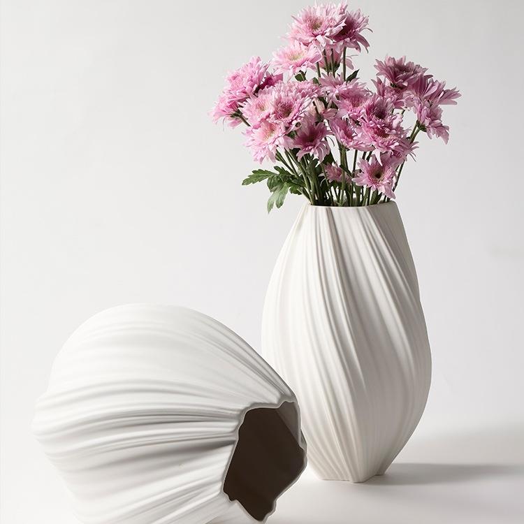 陶瓷花瓶轻奢感客厅件关桌面摆插花水玄花瓶培F99JSH5H饰品