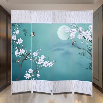 #简约现代屏风断客厅可017折叠门动办公室入户隔玄关移帘进遮挡墙