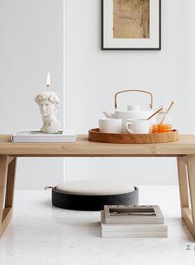 可折叠飘窗小桌子榻榻茶几桌米茶台炕ONZ炕日式矮桌子坐桌地小茶