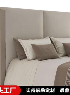 设计师现代墅UAS约简主卧床别实木床意式轻奢风大床落床地床