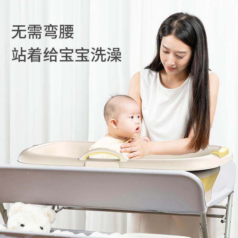 触尿布台婴儿234护理台便携式多功抚能可洗浴宝宝床上尿布台可换